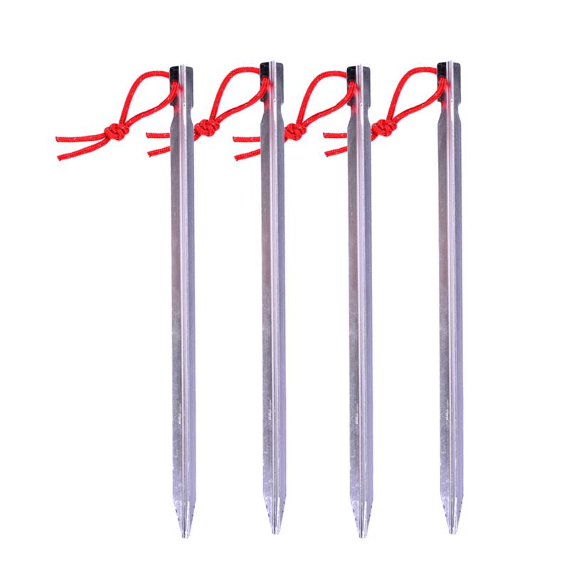 4 Stuks Outdoor 23Cm Ultralichte Aluminium Nagels Camping Haringen Tent Stake Nagels Voor Outdoor Camping picknick