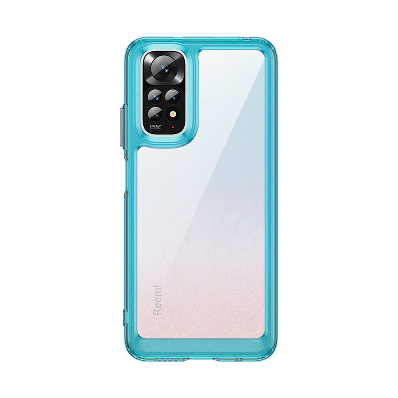 Per redmi note 12 pro 4g custodia cover redmi note 12 pro 4g capas colore trasparente clear fundas redmi note 12 pro 4g global: Lago blu