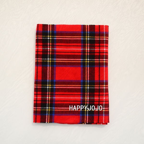 Foulard à carreaux rouge classique pour enfants, petit châle et étroit, pour femmes et garçons, à la: red small plaid