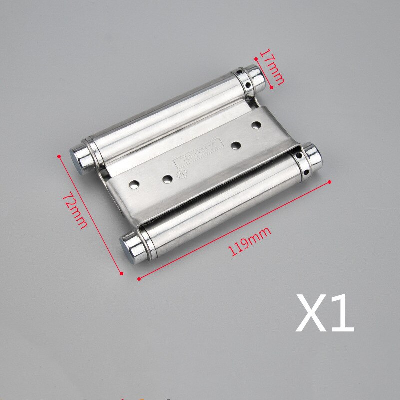 Charnière à Double ressort en acier inoxydable, charnière de porte libre bidirectionnelle, clôture de porte cowboy dédiée, 3 pouces/4 pouces/5 pouces: 4 inches