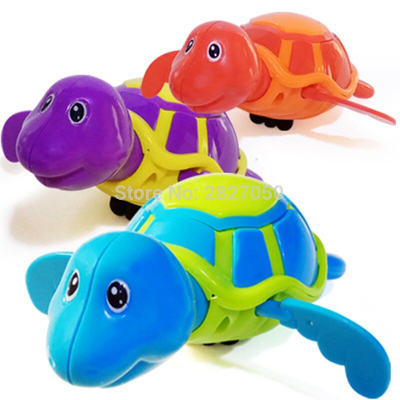 Clockwork Dabbling Zwemmen Schildpad Wind-up Schildpad Keten kawaii baby bad speelgoed voor Kids Infant