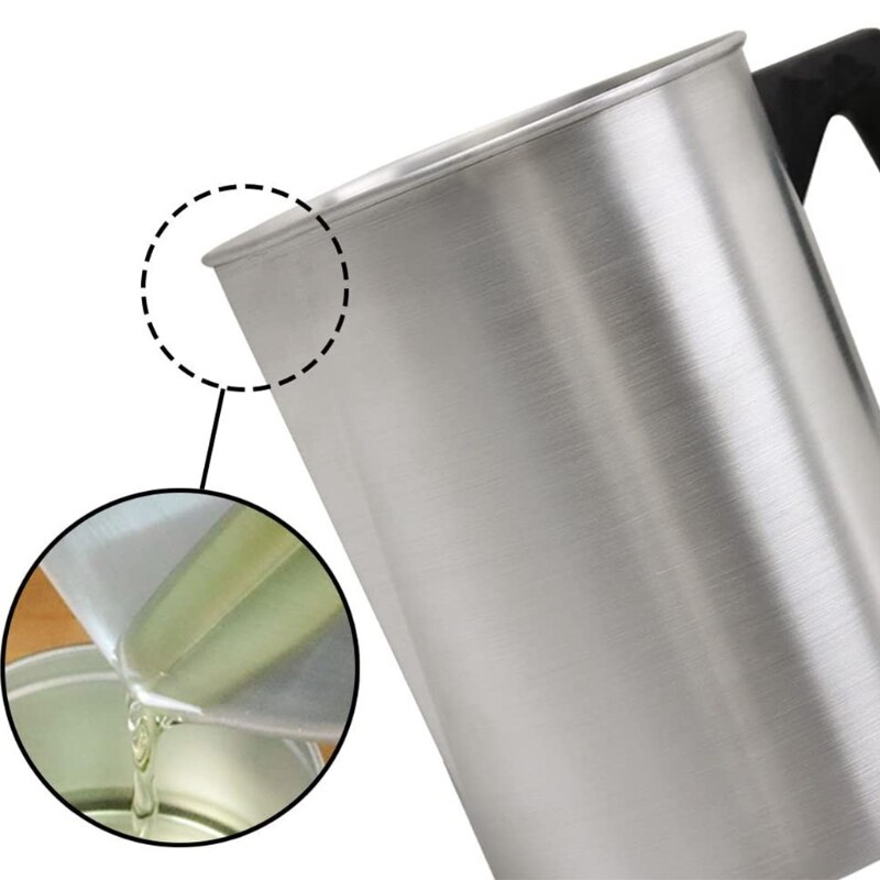 3L Kaars Maken Gietpot, 13.6oz Wax Smeltkroes Wax Cup Aluminium Pitcher voor Thuis DIY Chandel-Sliver