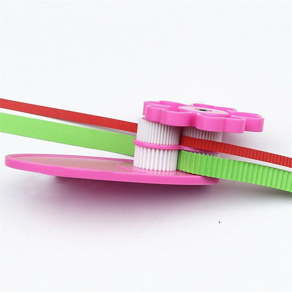 1 st plast quilling verktyg vågform böjd skruv fast godis färg papper slip handmanövrerad