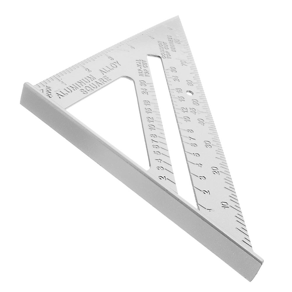 ALLSOME Aluminum Alloy Speed Square Combination Triangle Ruler Carpenter's Protractor Miter Framing HT2901+