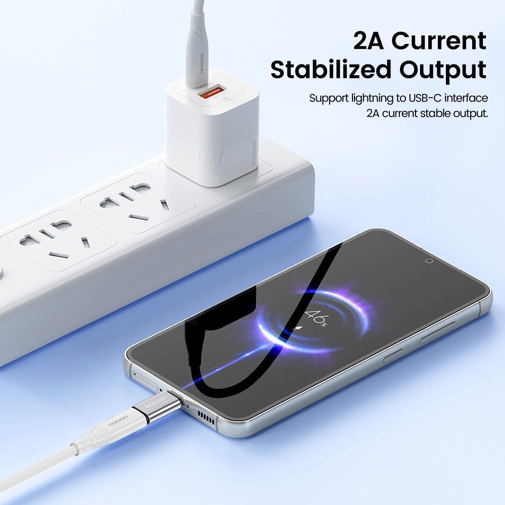 Toocki USB2.0 Adapter typu C do IP OTG złącze adaptera dla iPhone 14 13 12 Pro Max złącze USB do transmisji danych
