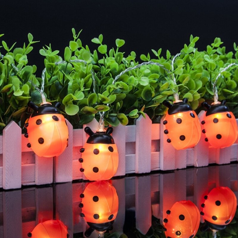 Dier Kever Led String Fairy Lights Kerst Garland Lamp Ketting Bruiloft Tuin Home Festivel Partij Decoratie Indoor Verlichting