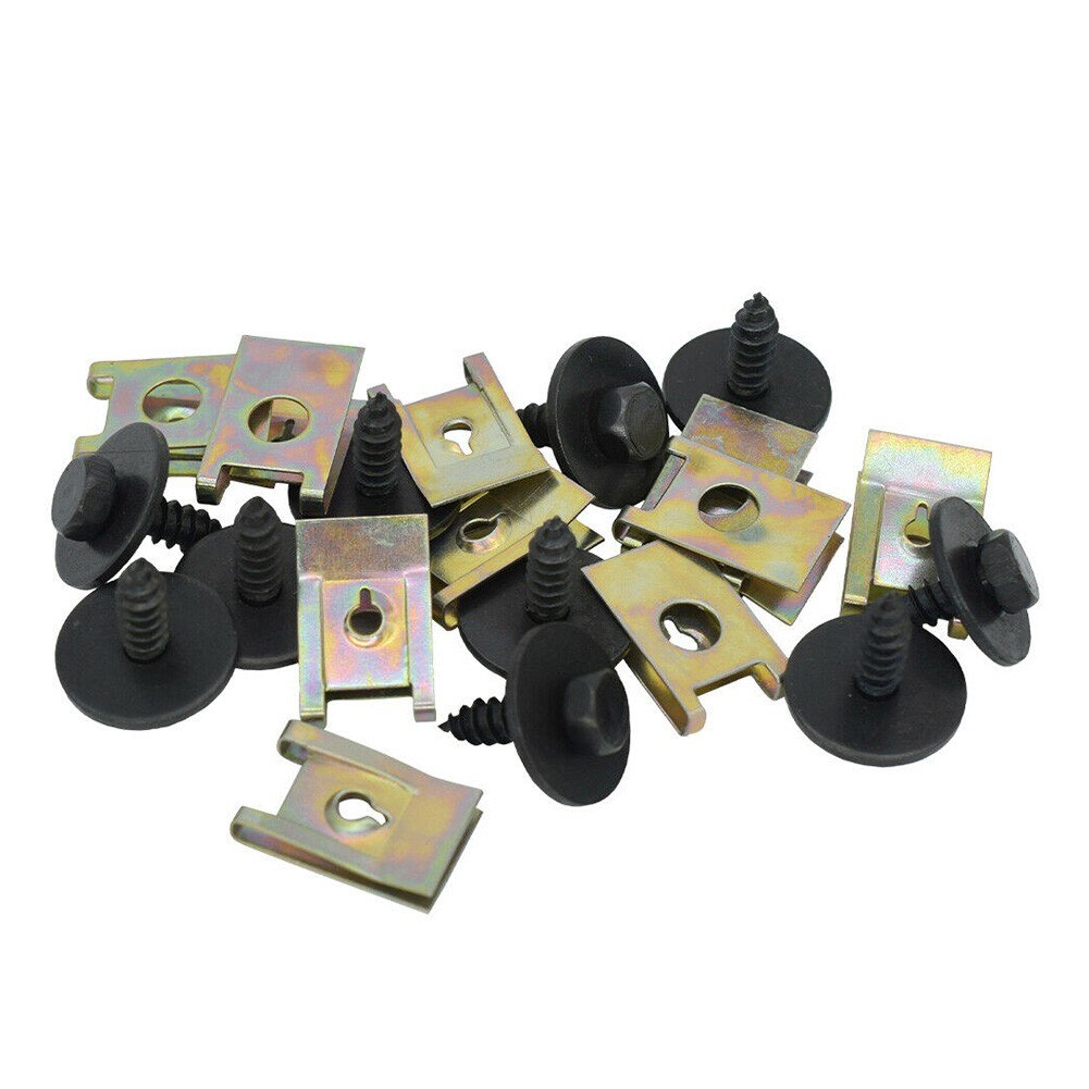 14mm Fastener Screw Hex Head Metal Screw Clips Undertray Splash Guard Auto