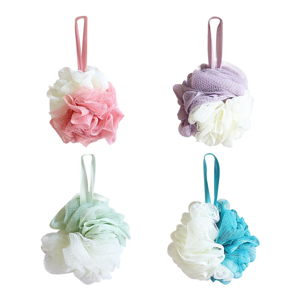 Shower Bubble Mesh Foaming Sponge Bath Soft Ball Body Skin Cleanser Exfoliating Shower Ball Bathroom Body Massage Cleaning Tools