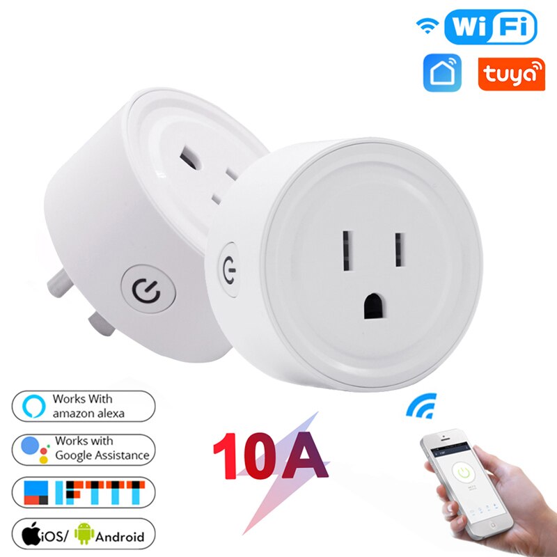 5pcs Mini Smart Socket EWeLink APP Remote Control Smart Timing Plug Voice Control Work With For Alexa Google Assistant