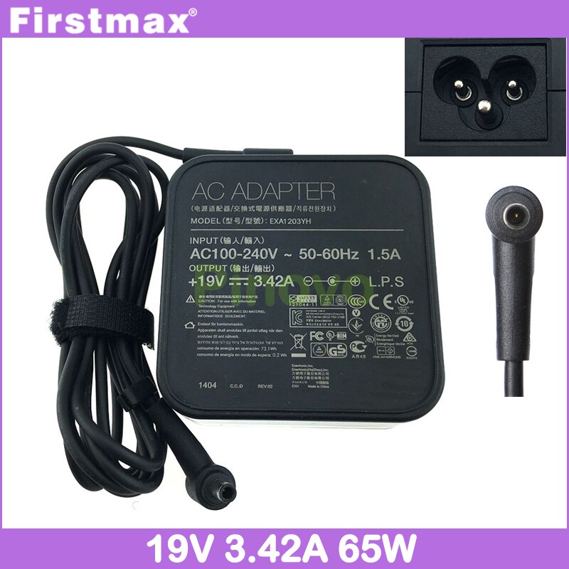 Laptop Ac Adapter 19V 3.42A Voor Asus P5440FA PRO554FA PE452LA PE452LJ PE553UJ Pro574FA P2540MB PX554FA PU404UF Notebook Lader