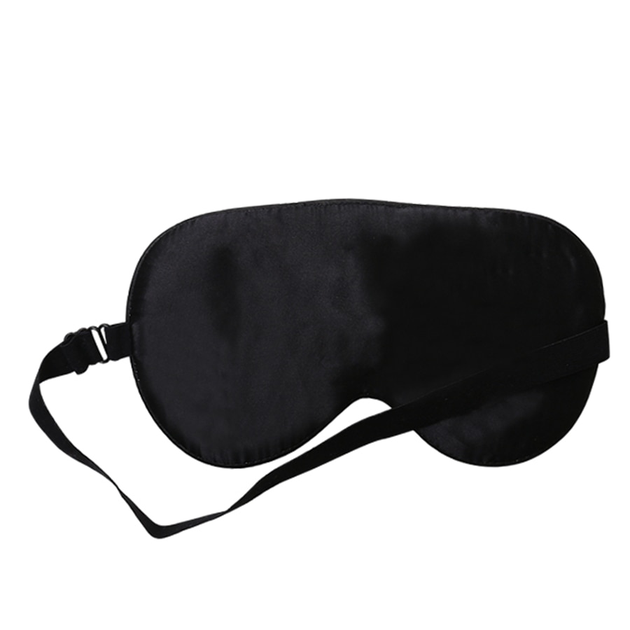 Silke sovemaske for bind for øjnene sovehjælp til rejsetest justerbar blød sovende øjenmaske øjenskygge øjenbetræk bandage til søvn