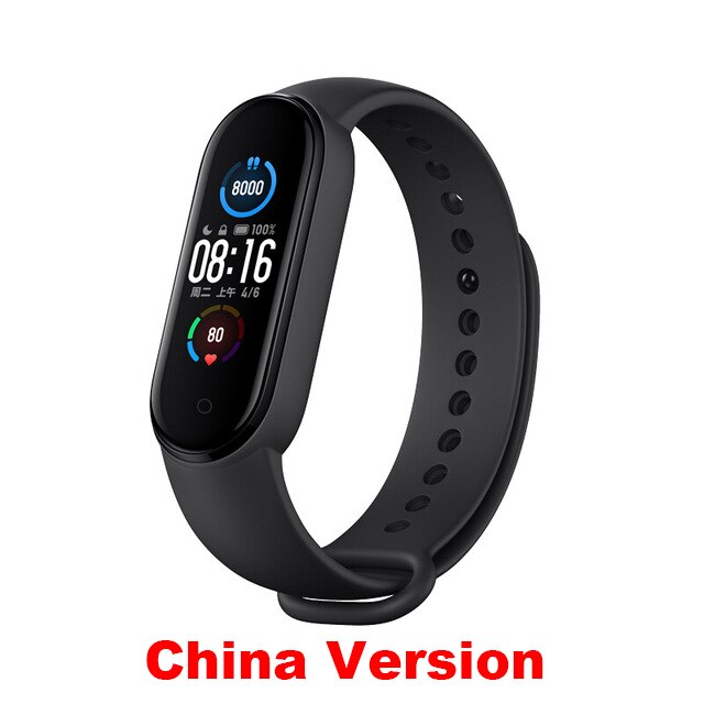 Xiaomi Mi Band 5 Smart Bracelet Bluetooth 5.0 Waterproof AMOLED Screen Heart Rate Fitness Tracker Band5 Xiaomi Global Version: China Version