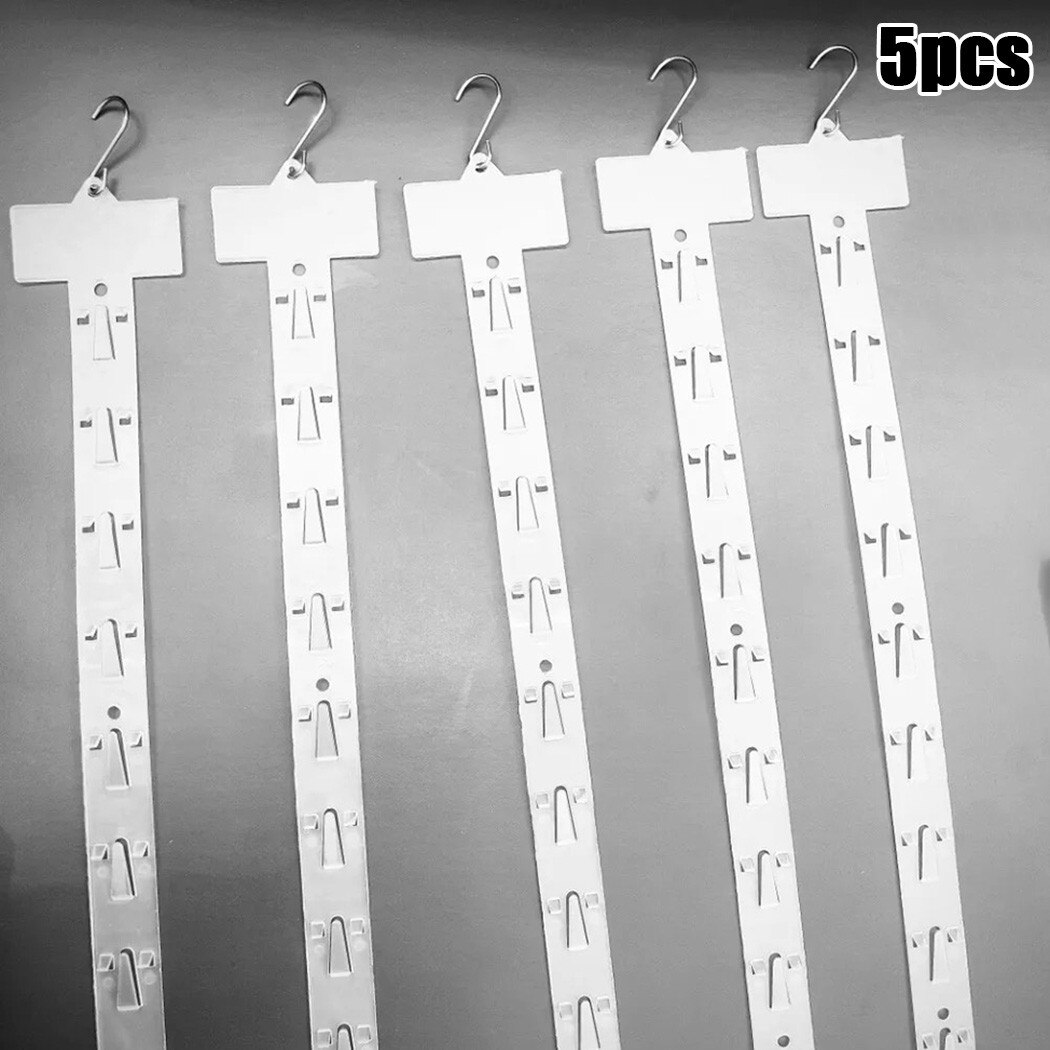 5 kpl supermarket hyllyn ripustin muoviset ripustusnauhat kauppa ripustettava välipaloja näyttö ripustinkoukut pvc-tuotekauppa klipsinauhat
