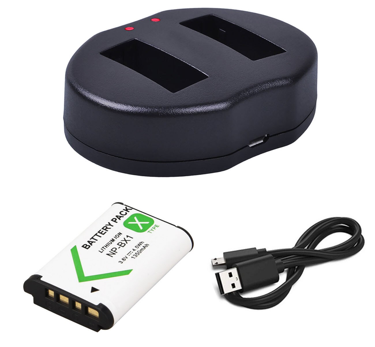 Batería + cargador para Sony cyber-shot DSC-RX100M3, DSC-RX100M4, DSC-RX100M5, DSC-RX100 V, DSC-RX100M5A, DSC-RX100M6 cámara Digital: Battery and ChargerD