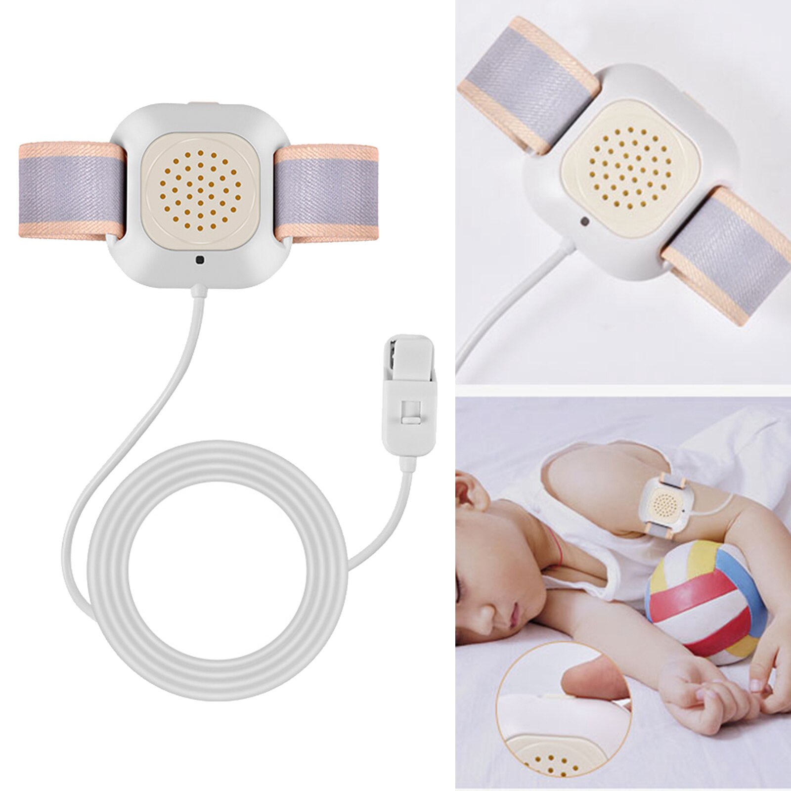 Nocturnal Bedwetting Alarm Device Bed Wetting Sensor for Baby Kids Children Deep Sleepers Elderly