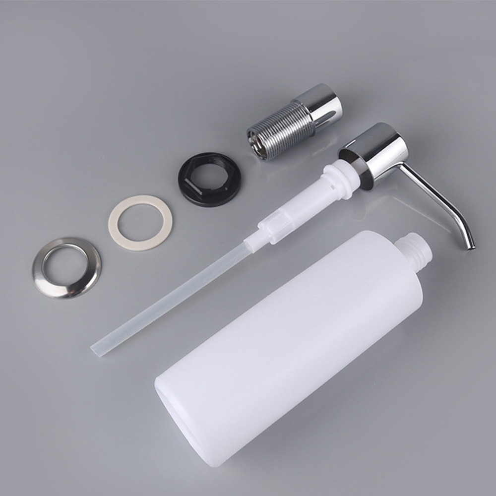 Kitchen Sink Soap Dispenser ABS Plastic Built In Lotion Pump Plastic Bottle For Bathroom And Kitchen Liquid Soap Organize