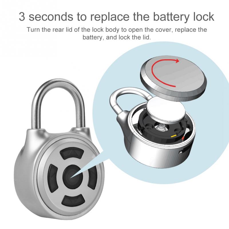 Universal Mini Wireless Metal Bluetooth Padlock Electronic Keyless Lock APP Control Password On