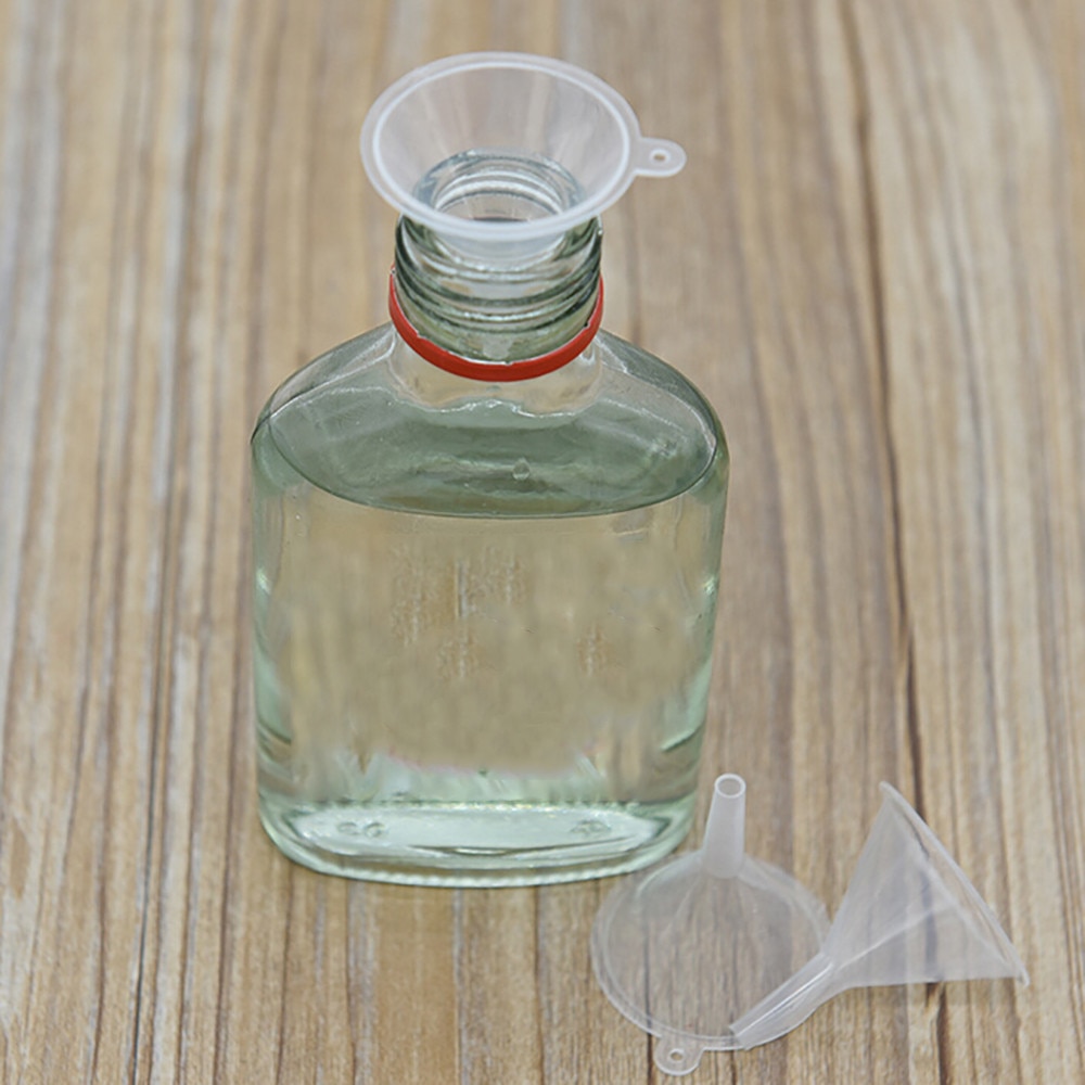 10pcs 10 stuks Kleine Plastic Voor Parfum Diffuser Fles Mini Vloeibare Olie Trechters Labs m4