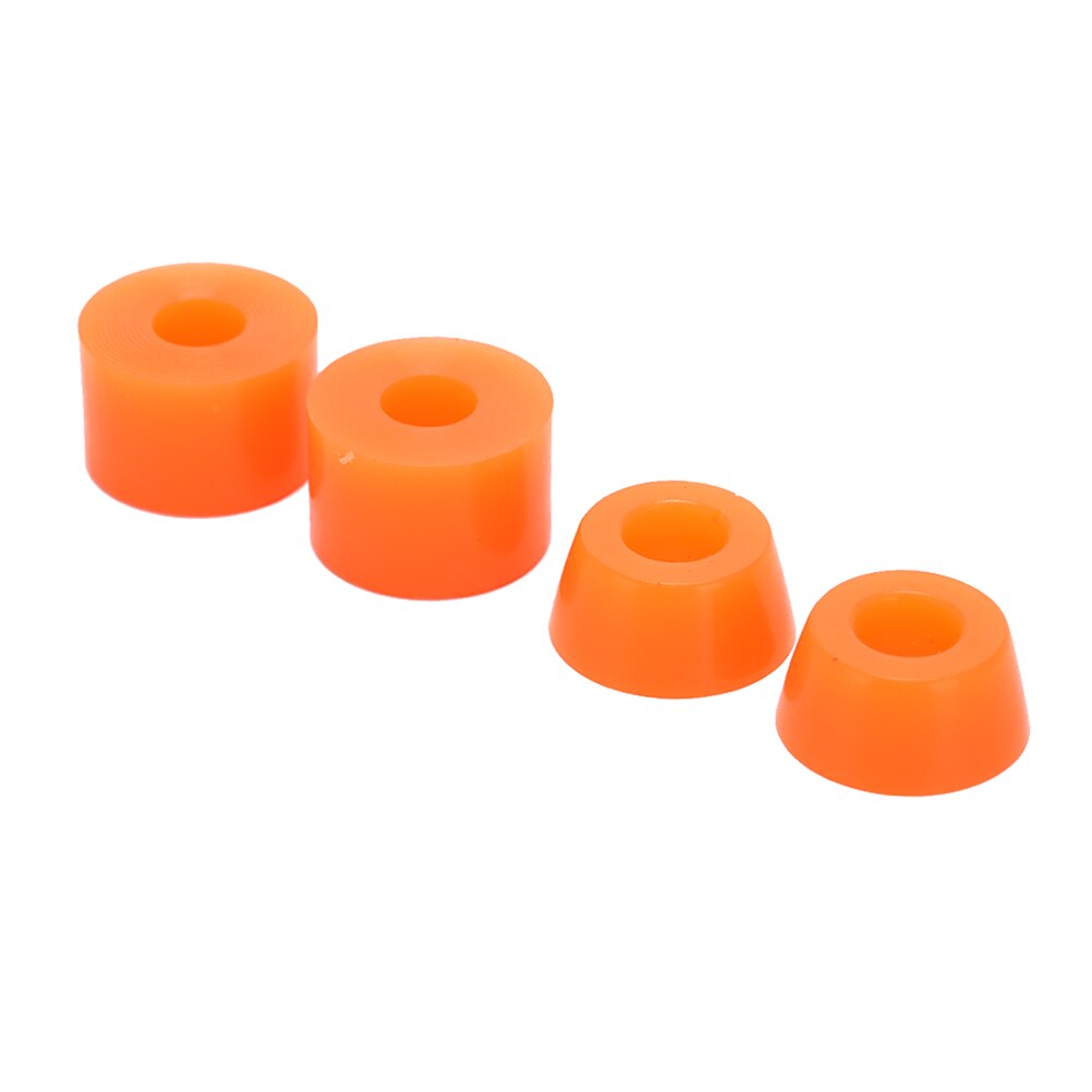 Skateboard Buchsen (Zwei Zylinder-Geformt, zwei Kegel-Förmigen) 4 stücke: Orange