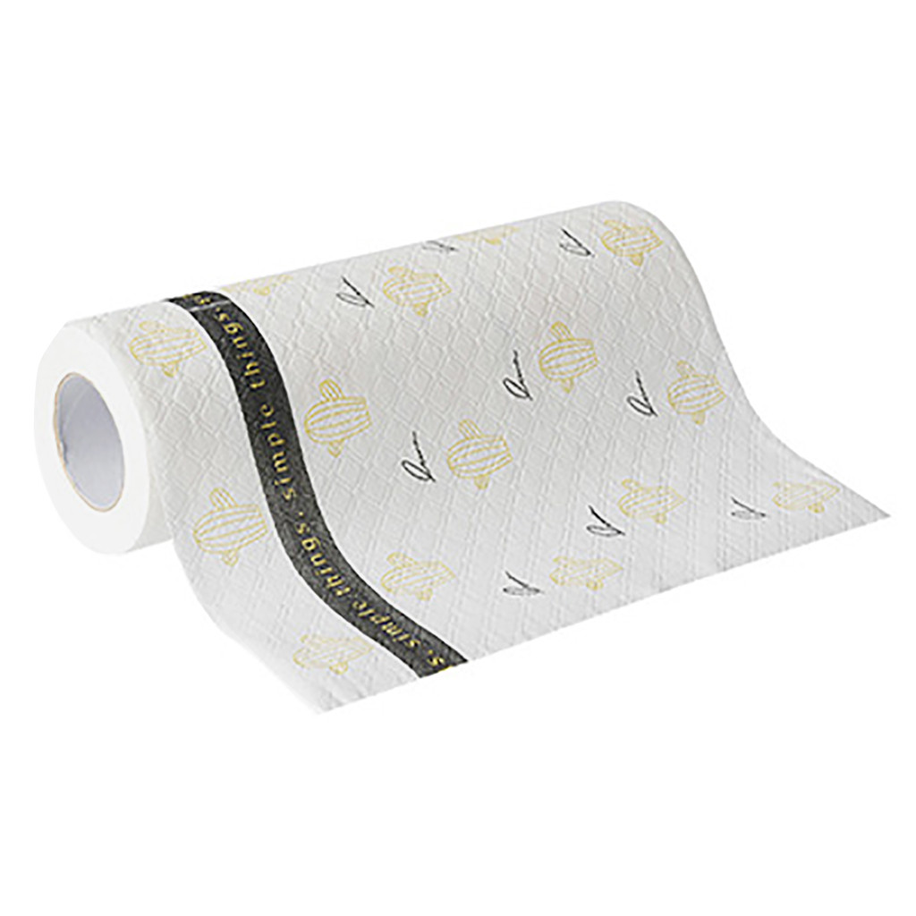 30PCS Biodegradable Washable Cleaning Wipes Kitchen Padded Lazy Cleaning Rag Waterproof Towel Kitchen Paper Towel: Yellow