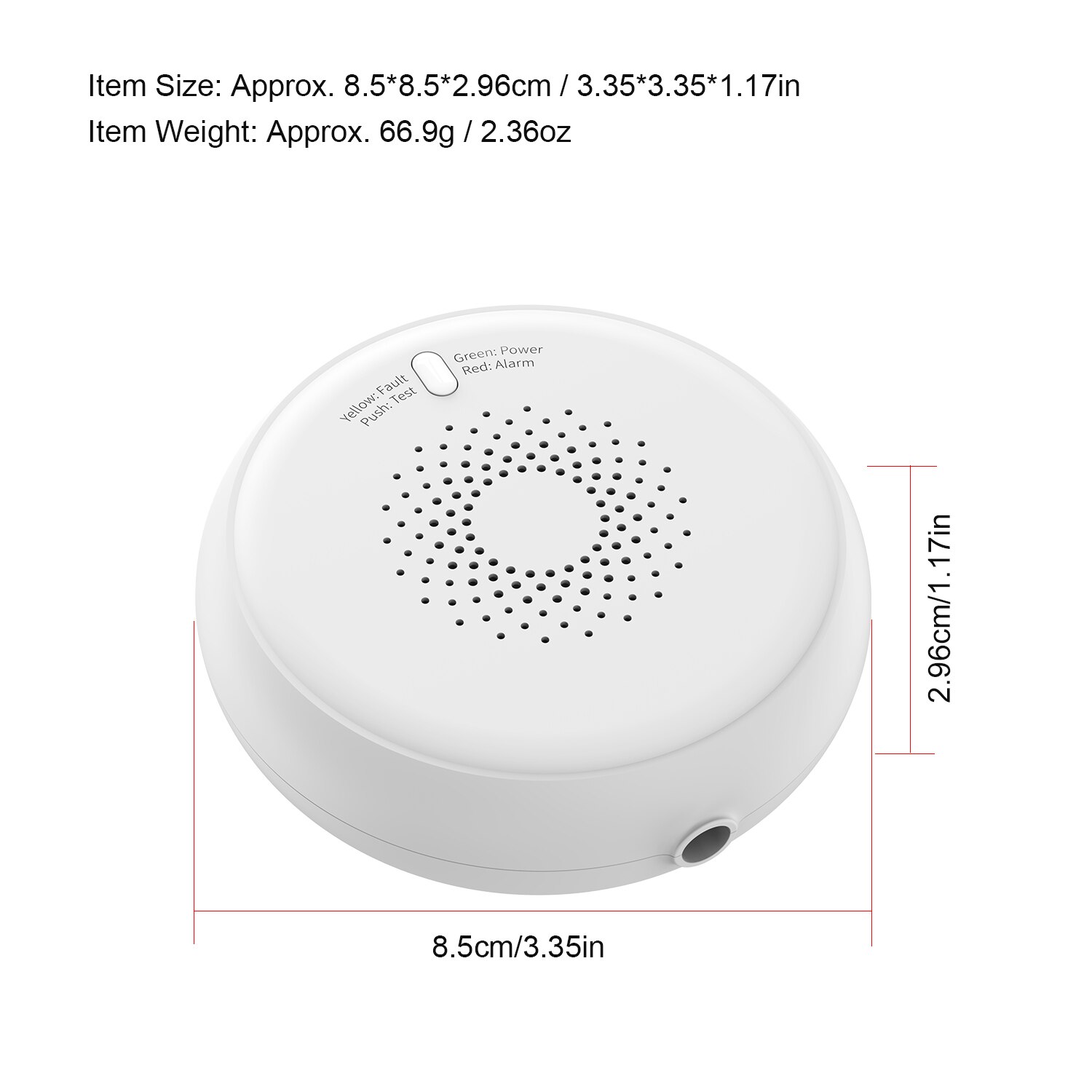 Zigbee Gas Sensor Gas Lekkage Sensor Draadloze Alarm Sensor Automatische Intelligente Huishoudelijke Alarm Sensor Wit RSH_ZigBee-GS01