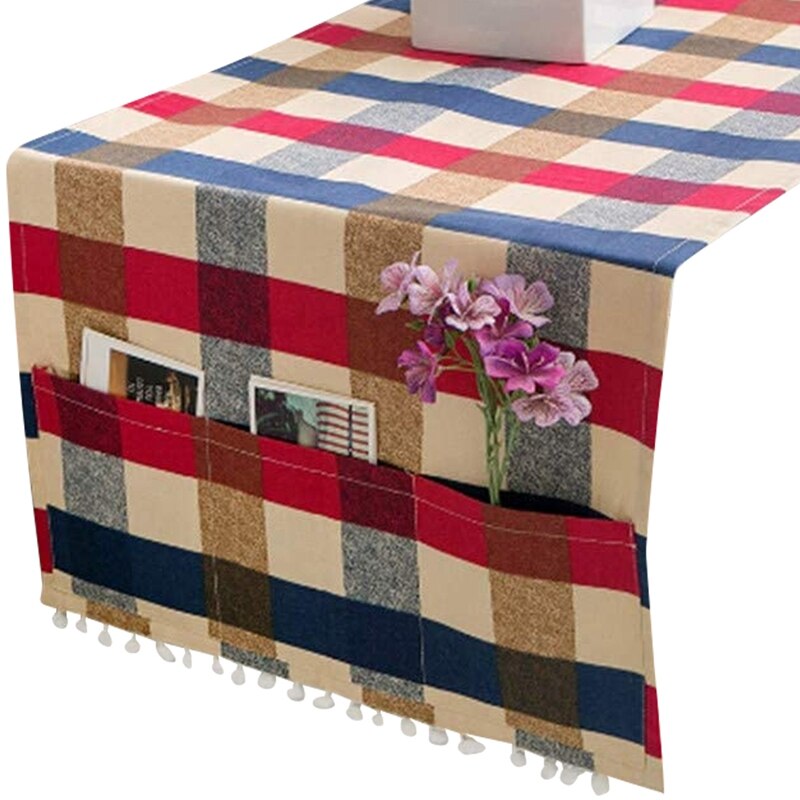 Wasmachine Cover, Stofdicht Katoen, Koelkast Cover Decoratie Top Stofkap, Met Side Opbergtas