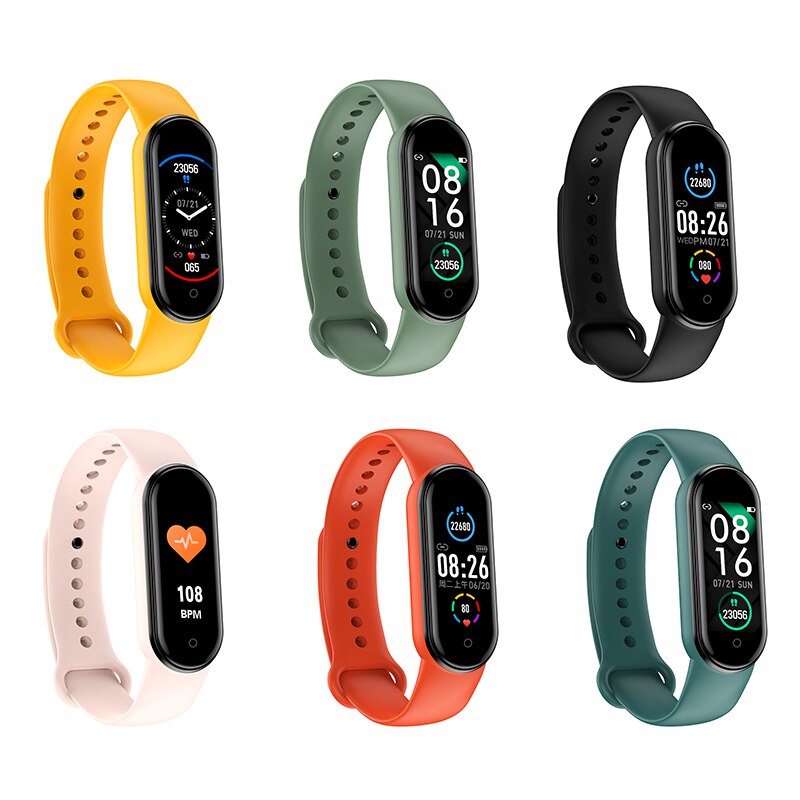 M5 Smart Band Fitness Tracker Smart Horloge Smarthwatch Armband Hartslag Bloeddruk Smartband Monitor Polsband