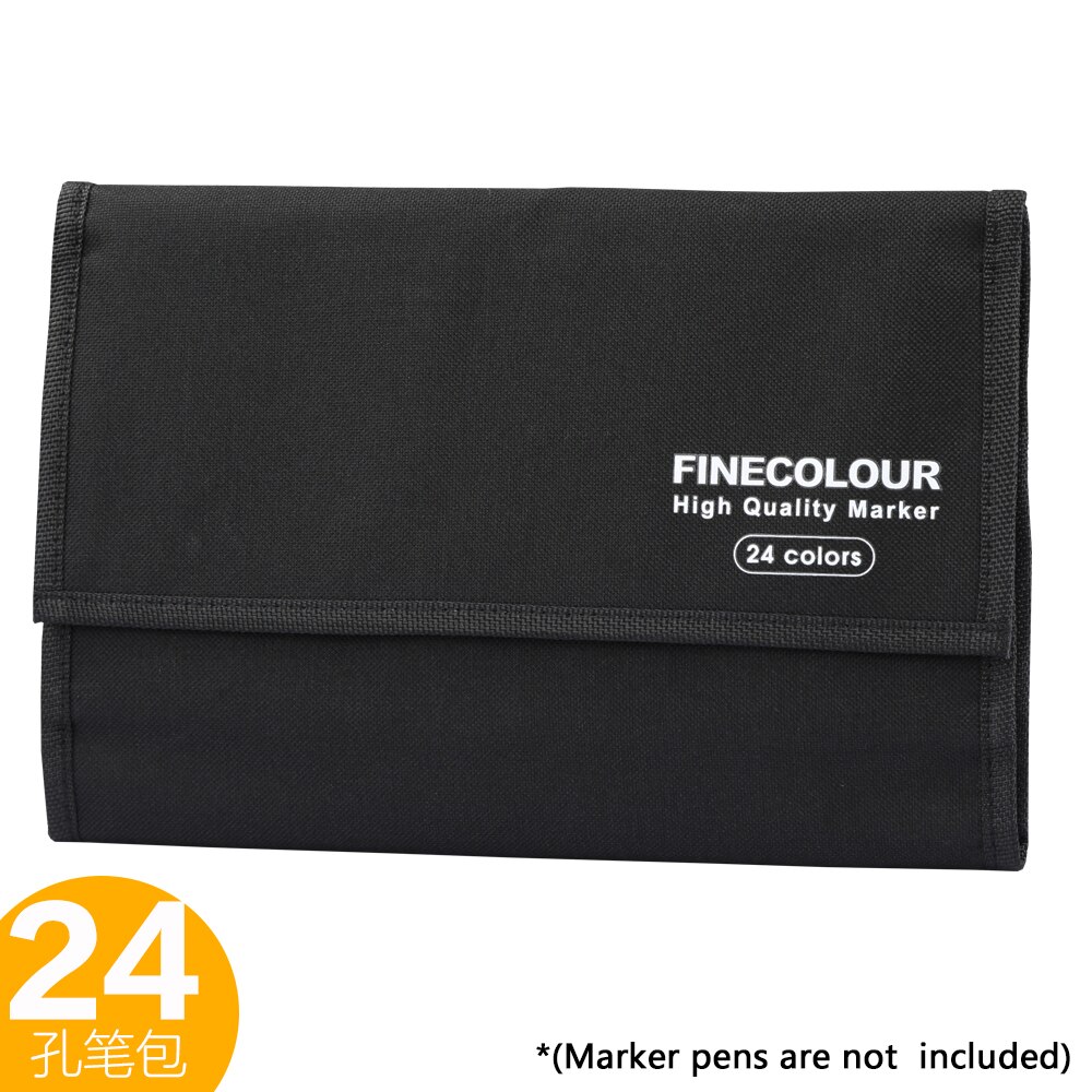 FINECOLOUR Marker Pen Case Large Zipper Bags for Art Marker Fineliner Organized Portable Convinient Pencil Case Art Supplies: 24