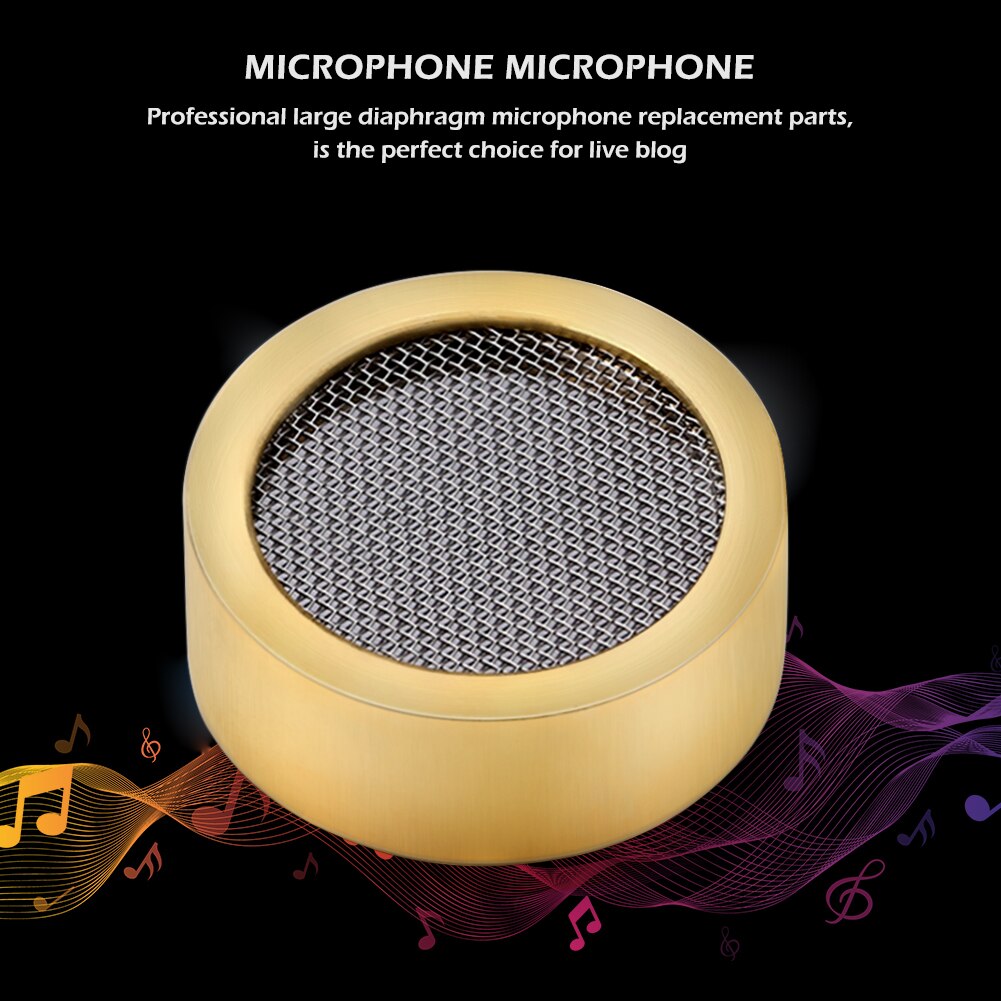 Microphone Large Diaphragm Cartridge Core Capsule Replacements Mic Parts For Studio Recording Condenser Mic Guitar Accessories