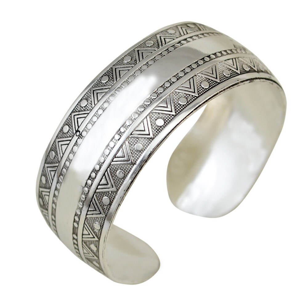 Jshine Bohemian Sieraden Vintage Vrouw Armband En Armbanden Antiek Zilver Kleur Vrouwen Armbanden Bangles Etnische Brede Manchet Bangle
