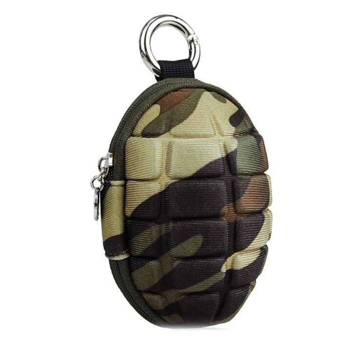 Pu Mannen Sleutelhouder Portefeuilles Unisex Ovale Hoofdtelefoon Case Tas Huishoudster Voor Keys Organizer Purse Voor Auto sleutel Tas N084: camo