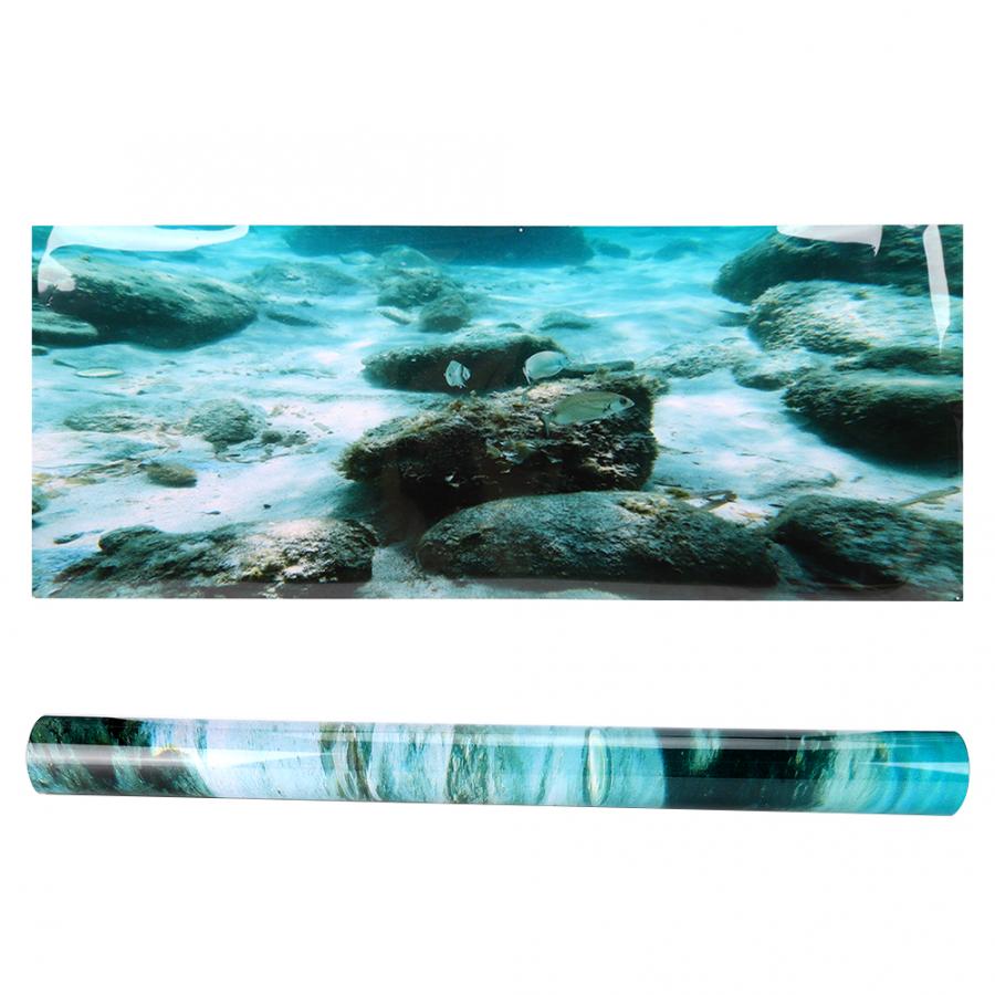 Aquarium Hintergrund Tapete Schwarz – Statisch Haftend, 71,1x30,5 Cm, Aus PVC
