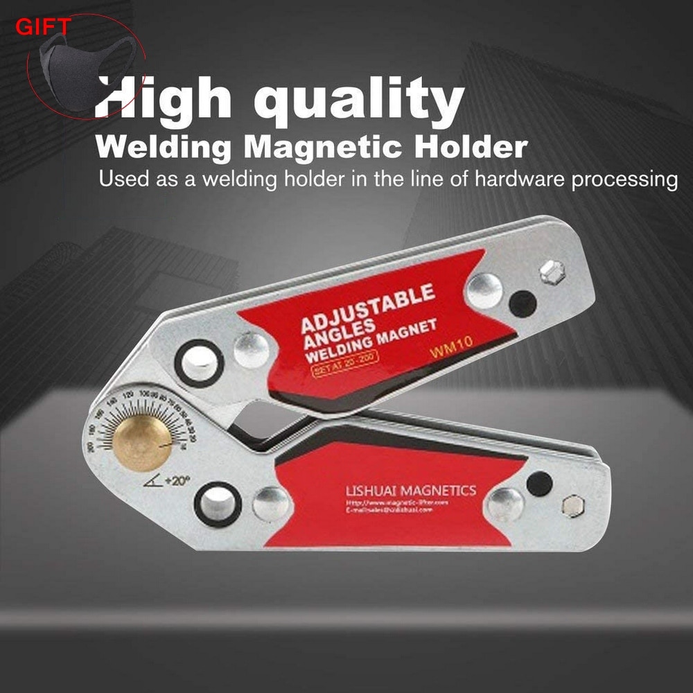 Welding Magnet Adjustable Angle(20°~200°) Welding Holder Welding Fixture Corner Clamp Strong Magnetic Welding Corner Tool