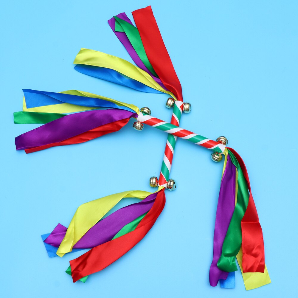 2pcs Cheering Props Durable Protable Colorful Dancing Streamers Gymnastics Props for Boy Performance Cheering