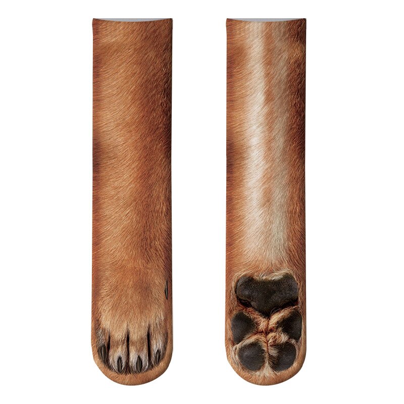 Dier Poot Crew Sokken Grappige Leopard Tijger Katoenen Sokken Voor Vrouwen Kawaii Voorraad Kat Hond Paard Zebra Varken Poot voor Party: 12