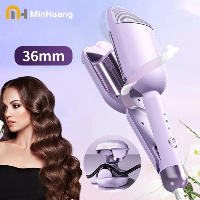 Elektrische haarkruller 36 mm grote golfstyling Keramisch haar Langdurige krultang Stylingtool Curling Wand Hair Waver