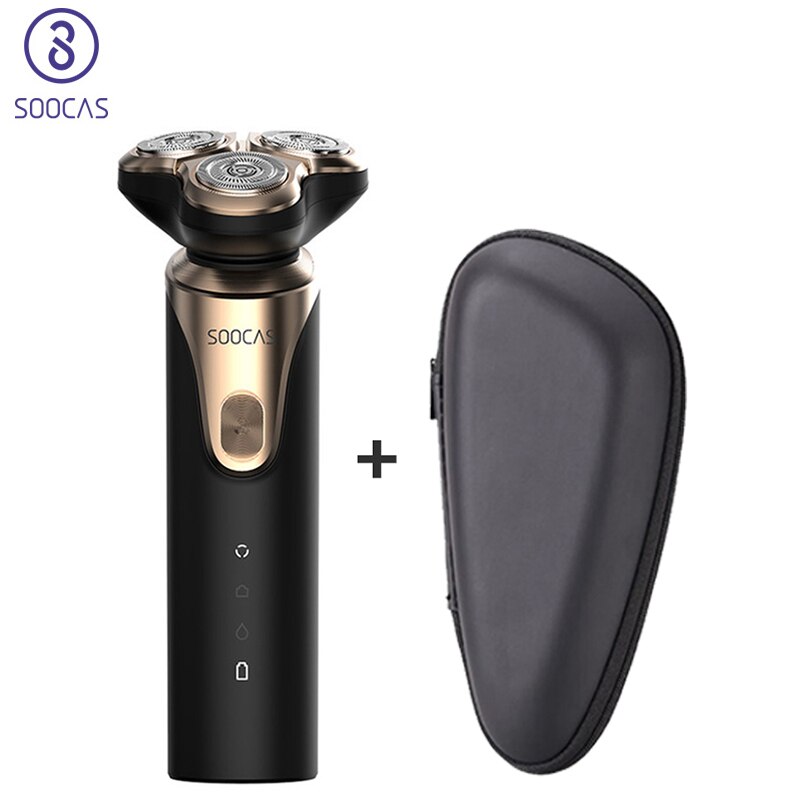 SOOCAS S3 Afeitadora eléctrica, afeitadora 3D, recortadora de barba tipo C, máquinas de afeitar recargables IPX7, Afeitadora eléctrica a prueba de agua para hombres 4: S3 Storage Box