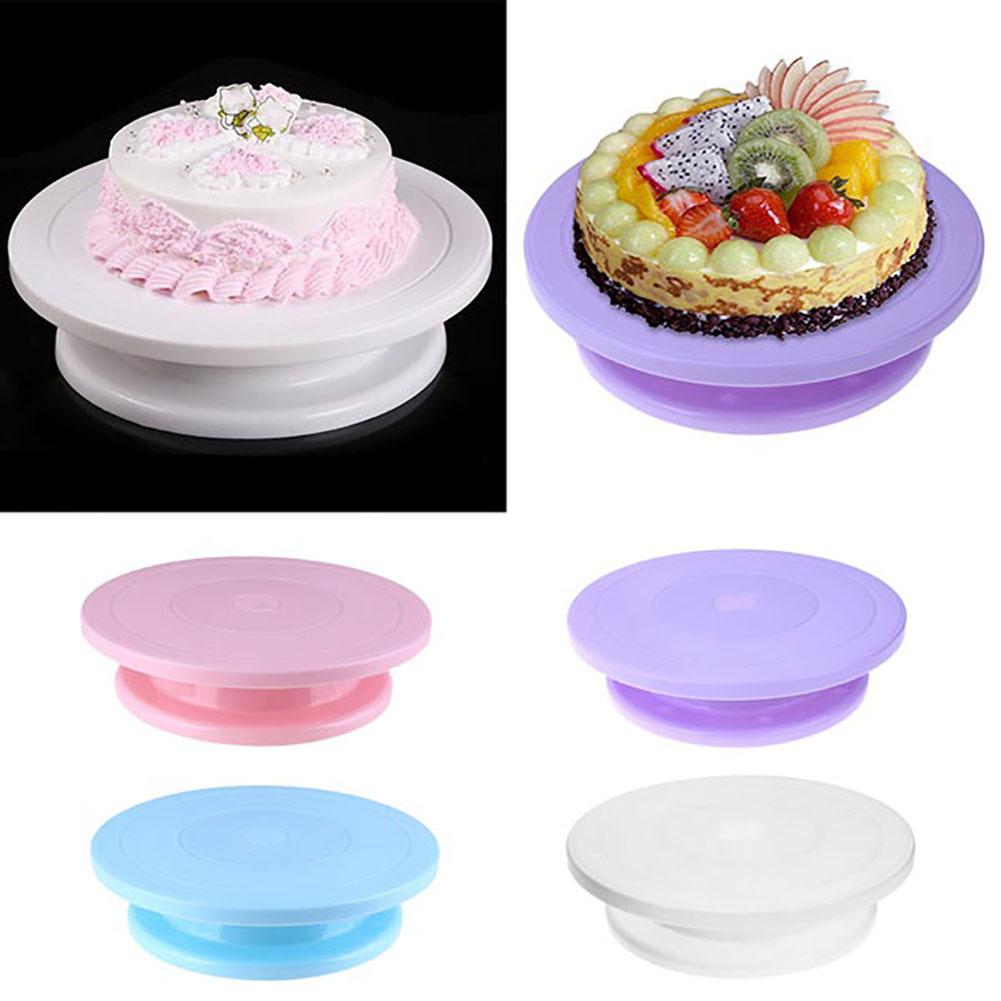 Cake Turn Tafel Diy Decorating Tool 28 Cm Ronde Anti-Slip Roterende Stand Platform Bakken Levert