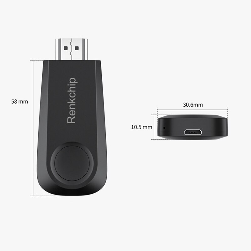 Renkchip  e10 2.4g wifi display dongle 1080p hd miracast airplay dlna spejling til android ios smart telefon tablet pc til hdtv pro
