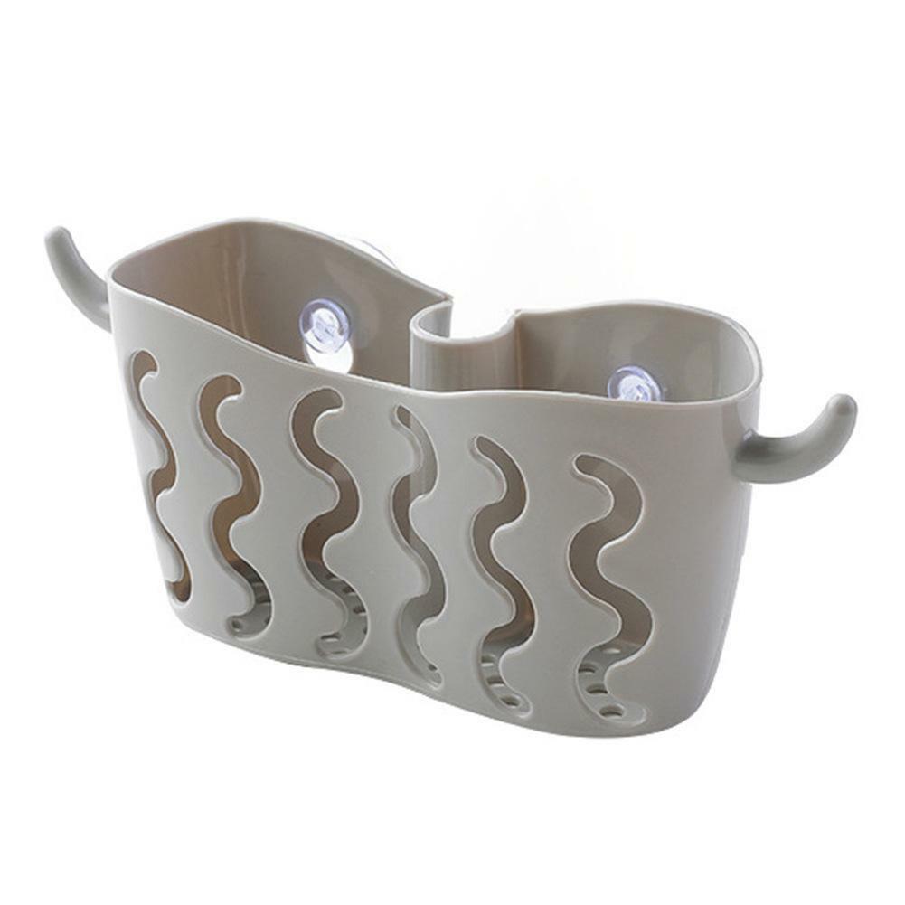 Keuken Badkamer Droogrek Sink Caddy Spons Houder Organizer Zeep Afdruiprek Rack Zeef Keuken Accessoires Organisator: Light Grey