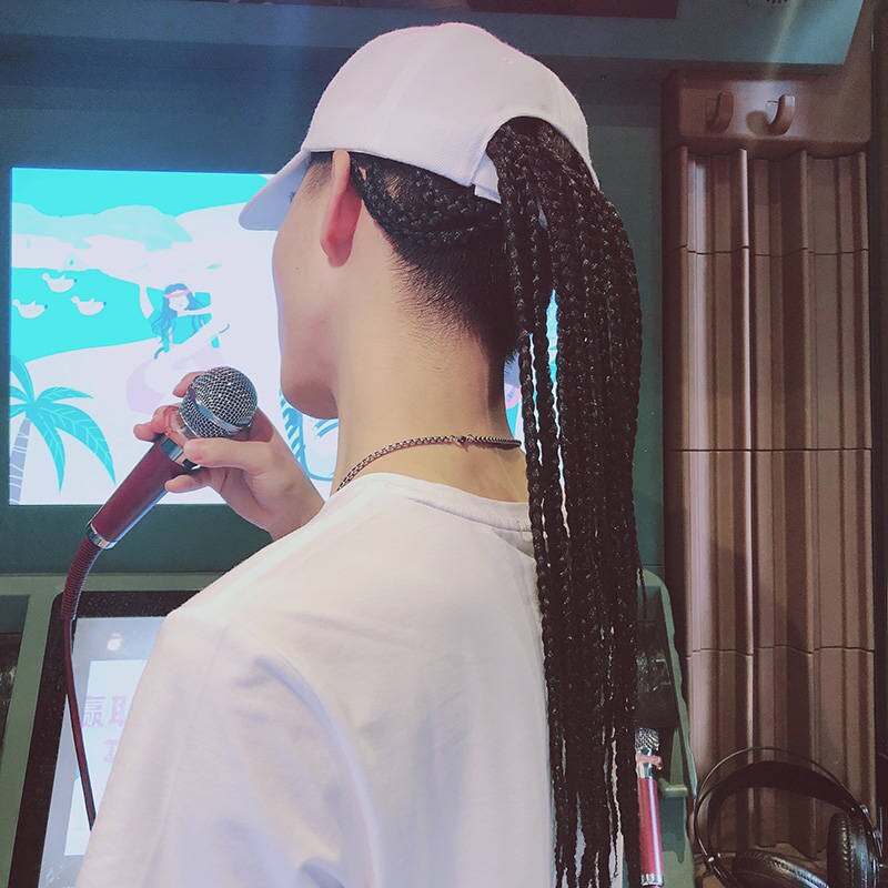 Hat with Dreadlocks Funny Hat with Wig Hairpiece for Girls Boys Fashionable Hats LL@17