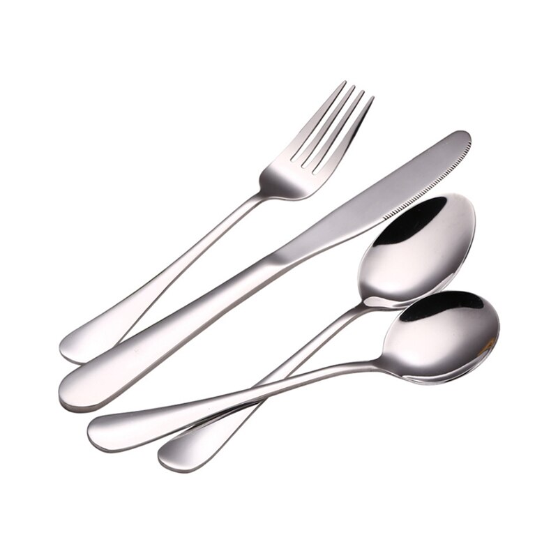 5 stk restaurant sølvtøy sett bestikk sett skjeer gaffel kniv rustfritt stål bestikk