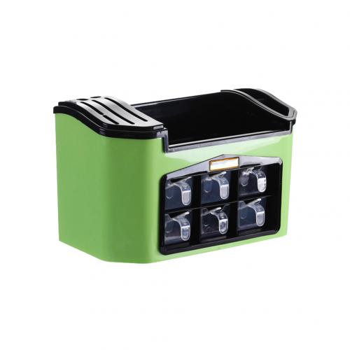 Set Household Kitchen Supplies Seasoning Box Seasoning Jar Seasoning Box Salt Shaker Seasoning Jar Storage Set Kitchen Storage: Green