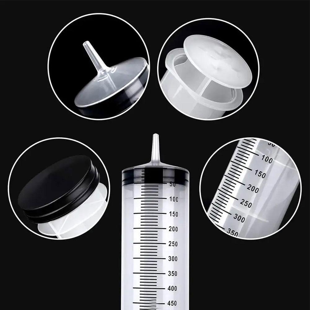 Pompe à huile de baril de seringues de grande capacité, réutilisable, tuyau de 1m, alimentation pour animaux de compagnie, pompe de mesure, seringue à vide, 100 ml, 300 ml, 550ml
