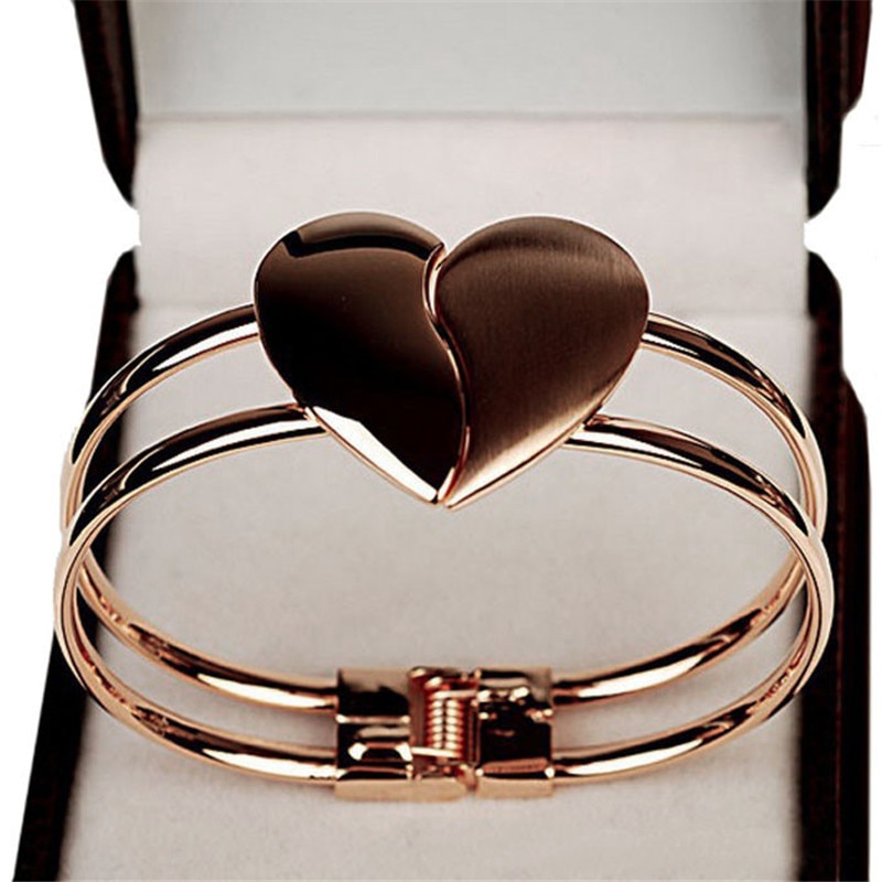 Bracelet en forme de cœur pour femmes, bijou , collection