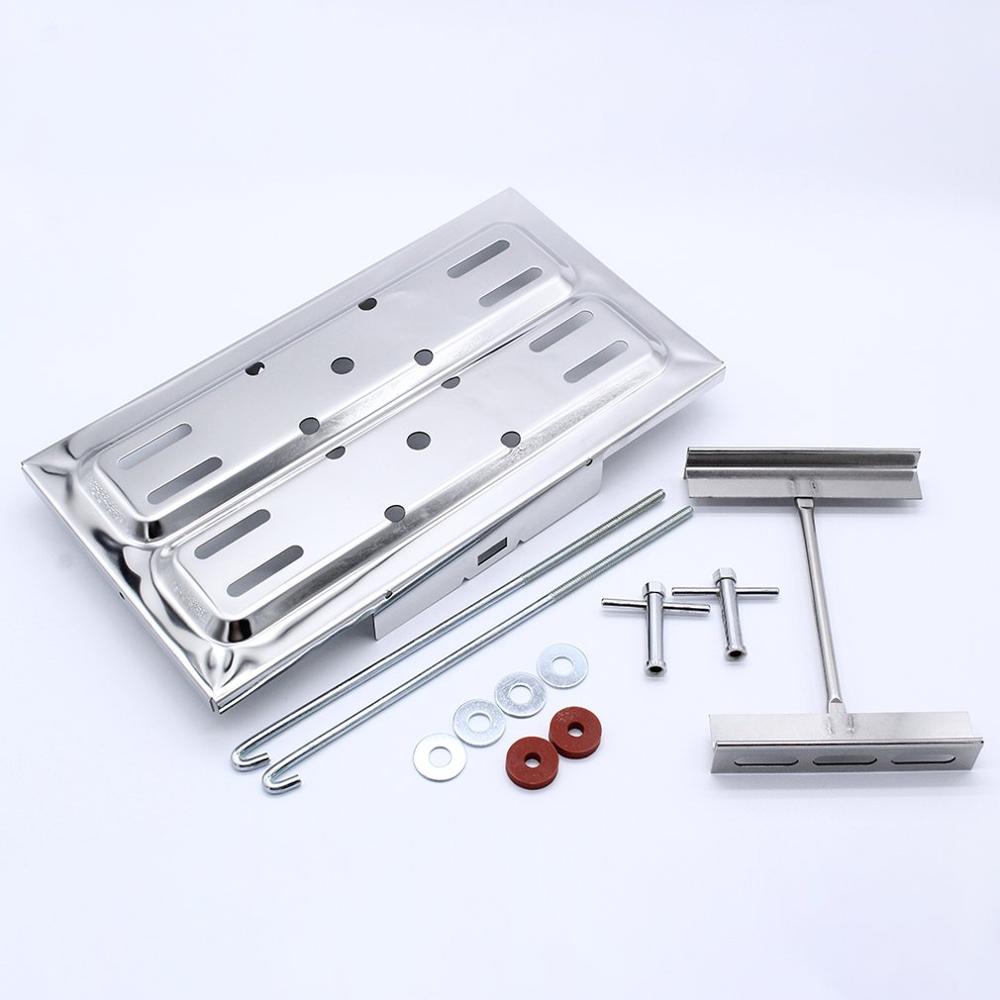 Stainless Steel Universal Battery Tray Retainer Fixing Kit Classic Car Battery Bracket Replacement Accessories