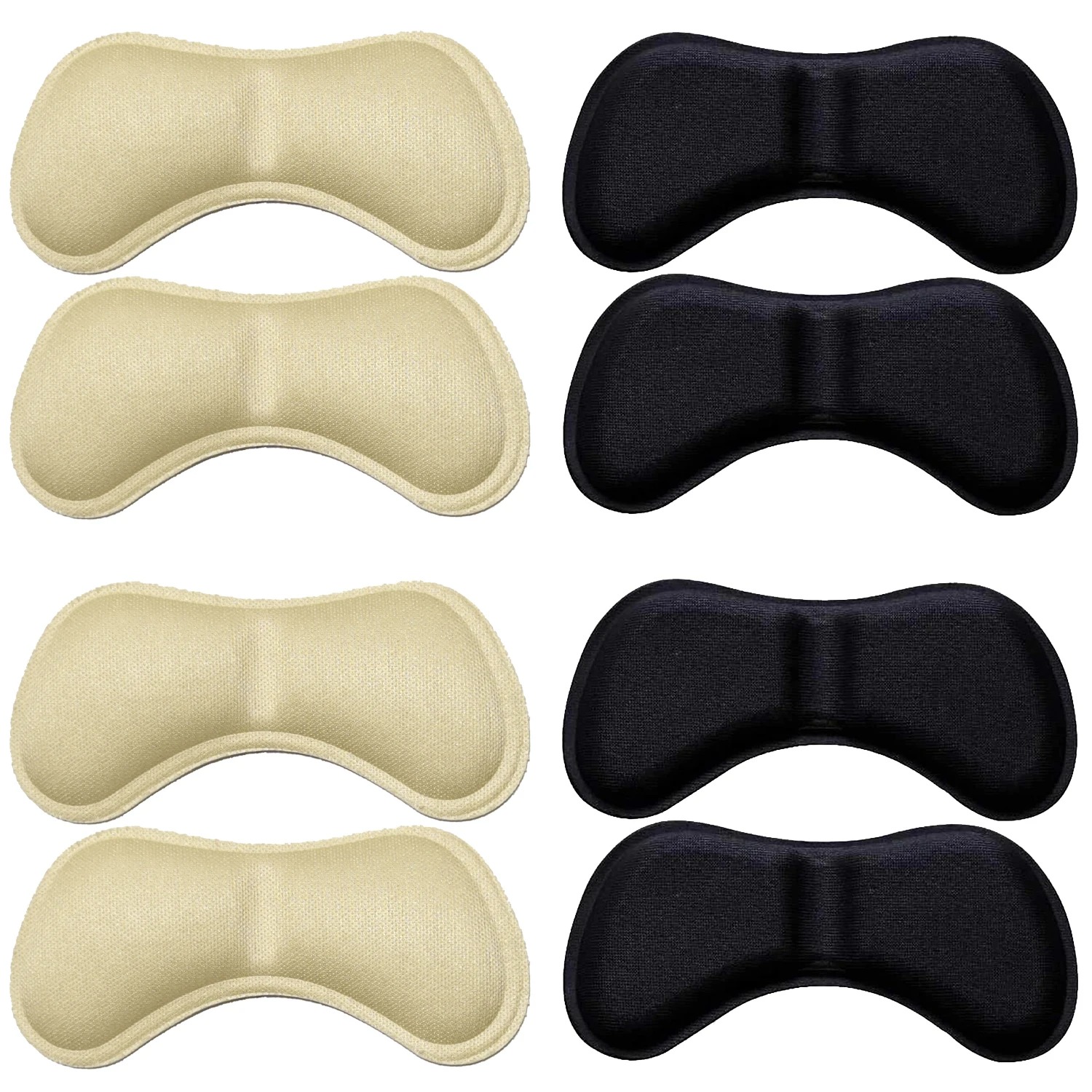 8 Stuks Hak Pads Voor Te Grote Schoenen Zelfklevende Hak Beschermers Hak Inzetstukken Verbeterde Schoen Pasvorm En Comfort Te Voorkomen Hak Slip: Beige