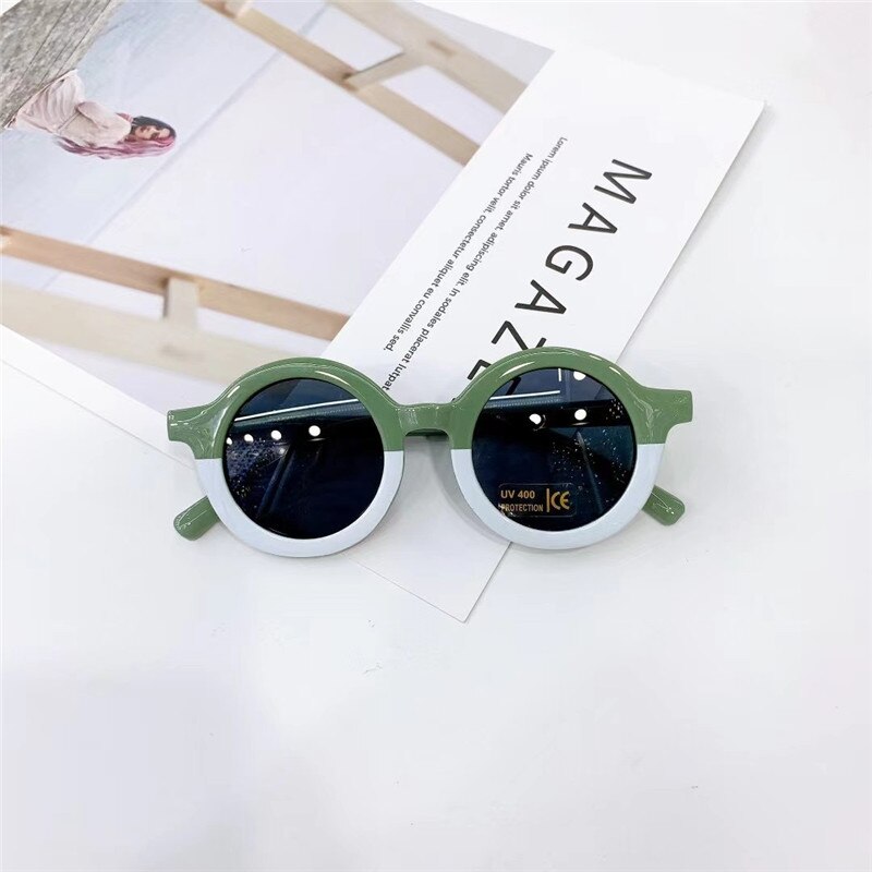 Kinderen Kids Zonnebril Zonnebril Vintage Leuke Cartoon Uv 400 Bescherming Meisjes Jongens Baby Oculos De Sol Gafas Brillen