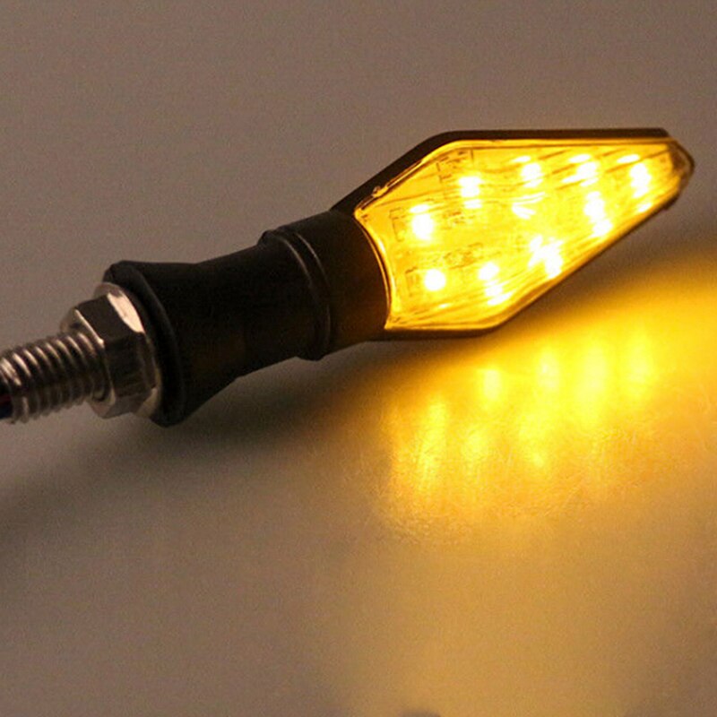 1pc12V Universal Motorrad LED Blinker Indikatoren Bernstein Blinkende Blinker Licht Blinkende Beleuchtung Motorrad Zubehör