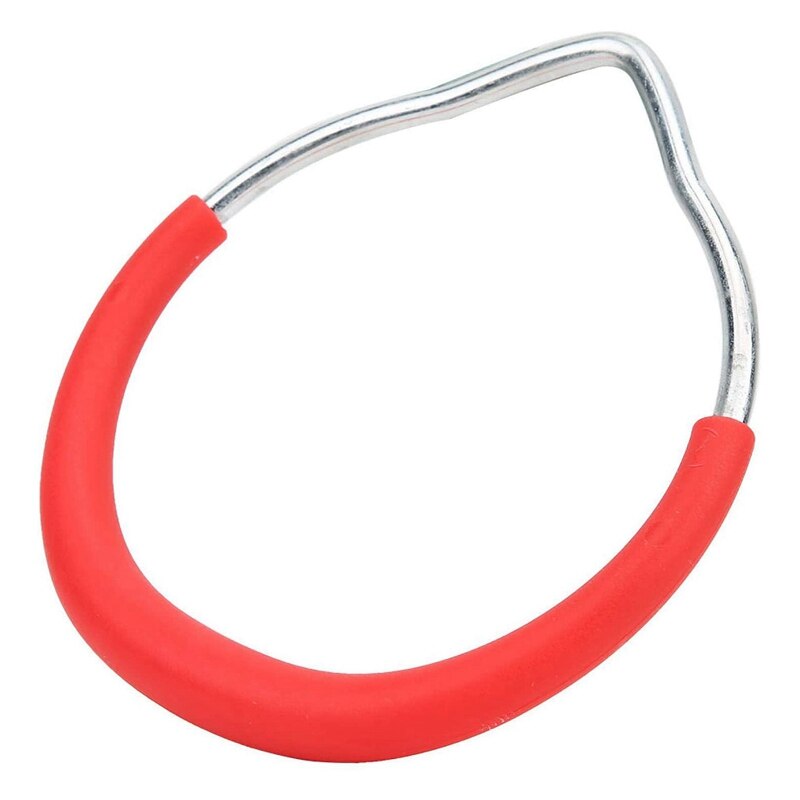 Fitness Apparatuur Verstelbare Touw Lengte Ijzer Pull Up Ring, Kids Pull Up Ring, voor Gym In Sportstadions Rood Fitness Ring